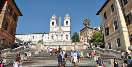 Escaleras de la Plaza de España