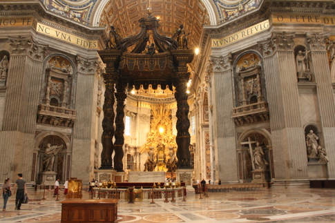 St Peters Basilica Inside